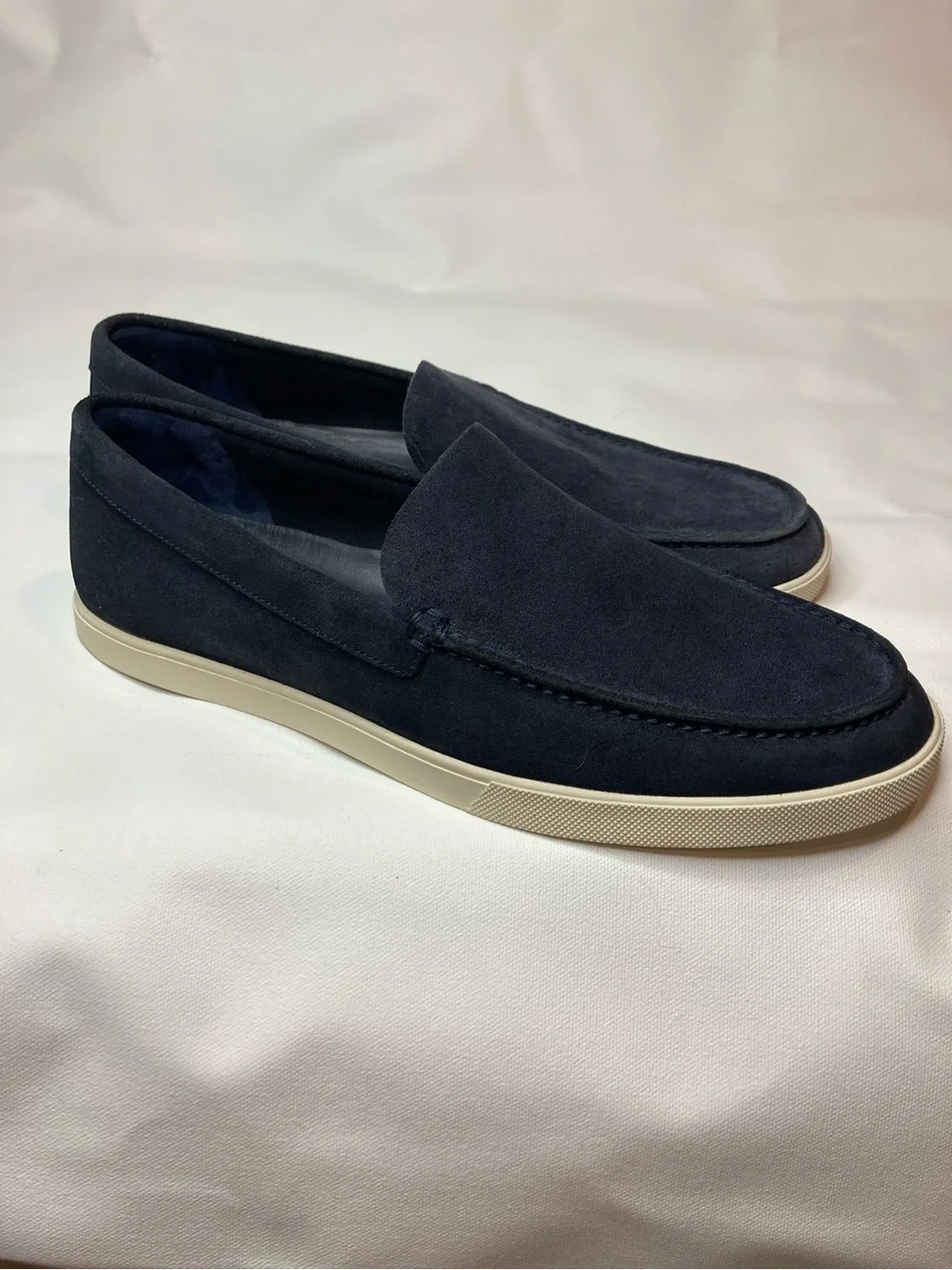 Vince Suede Slip-On Loafers in Navy